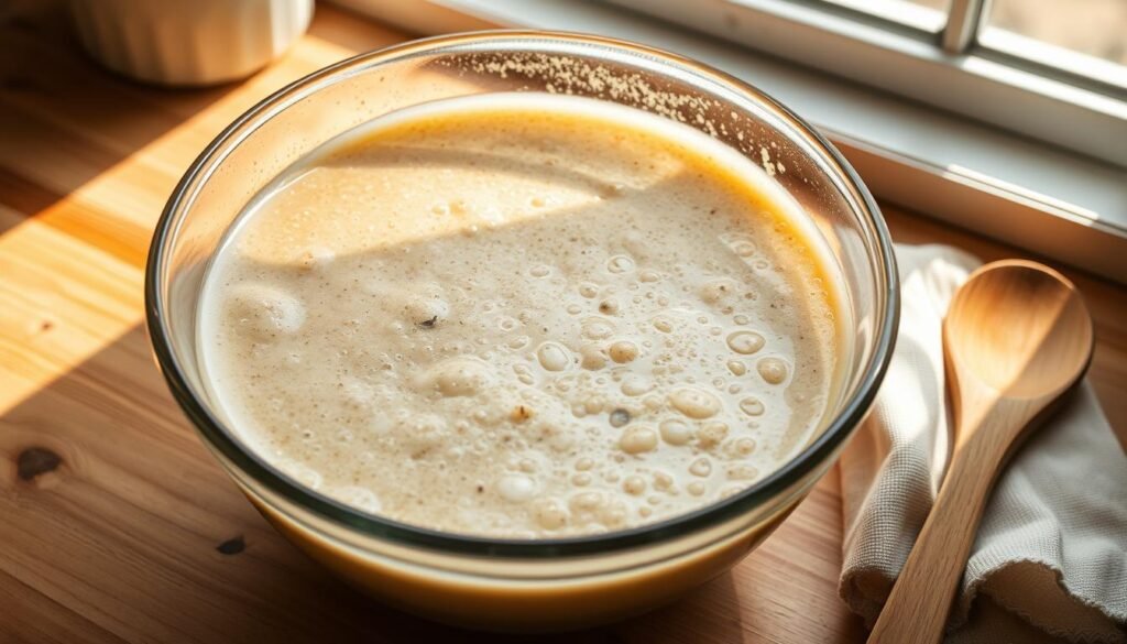 Sauerteig starter schüssel