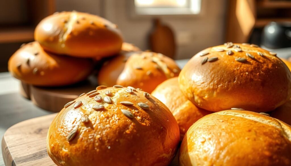 aufbewahren kürbiskernbrötchen